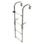 Foldable ladder with arch mounting arms title=
